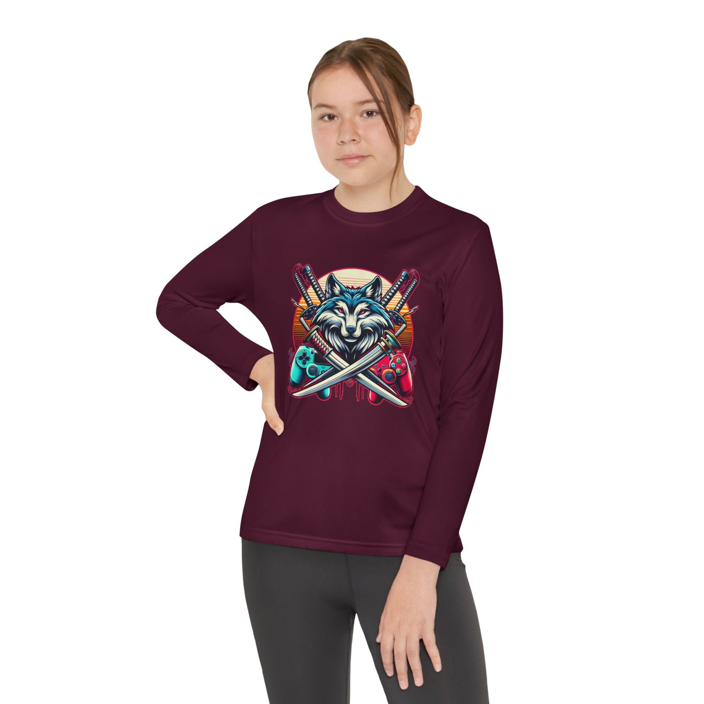Xp wolf gamer long sleeve shirt