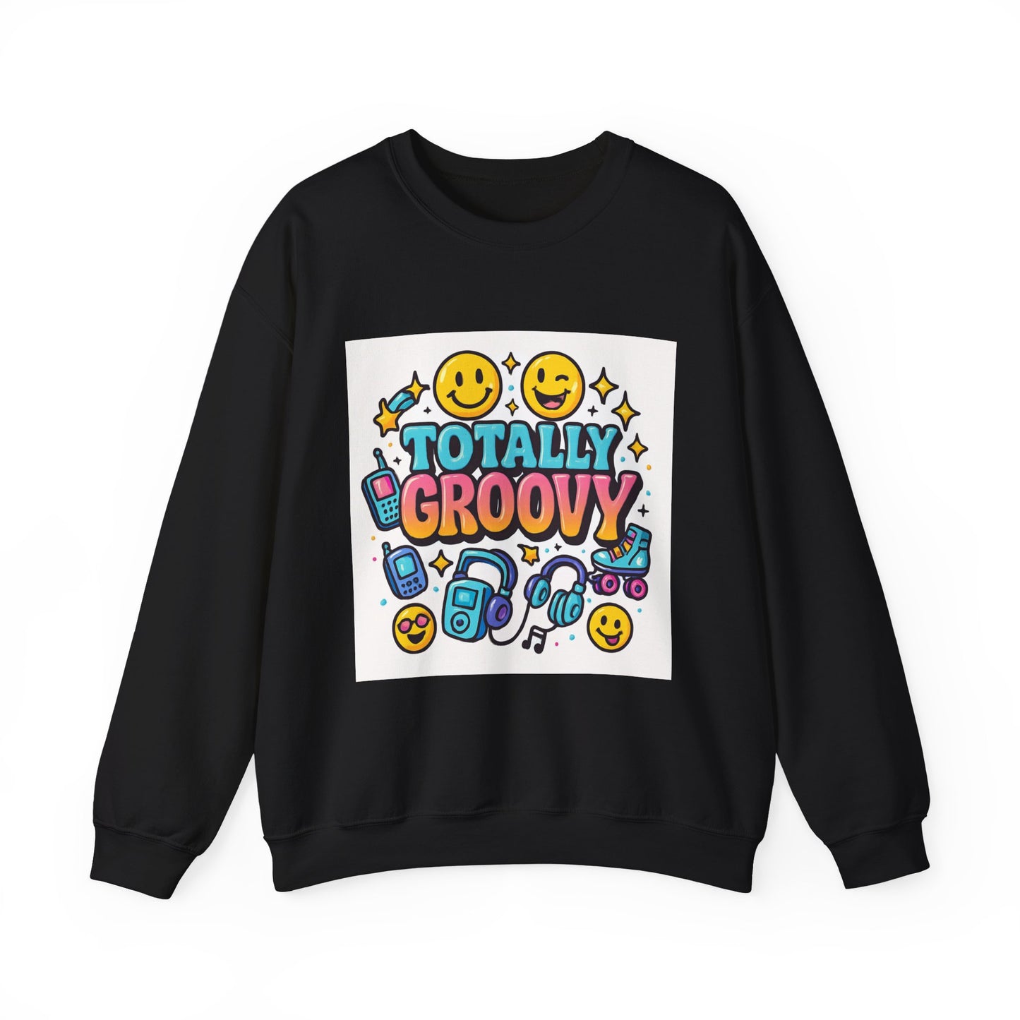 totally Groovy Crewneck Sweatshirt