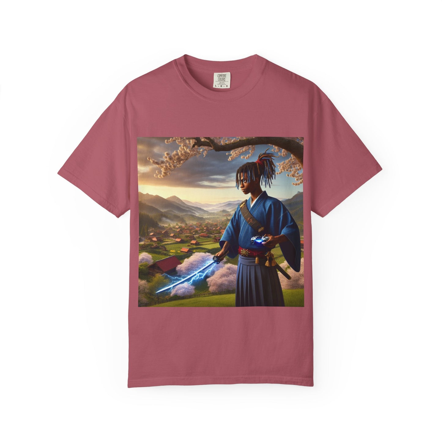 Gamer Graphic T-shirt - Warrior of Video Games and Lighting  Design