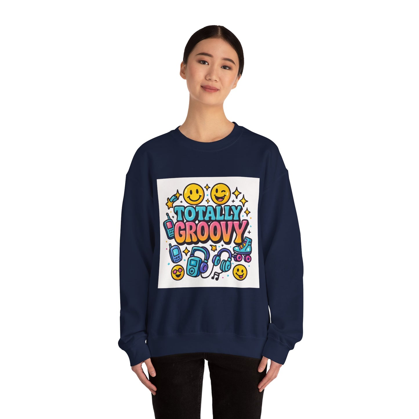 totally Groovy Crewneck Sweatshirt