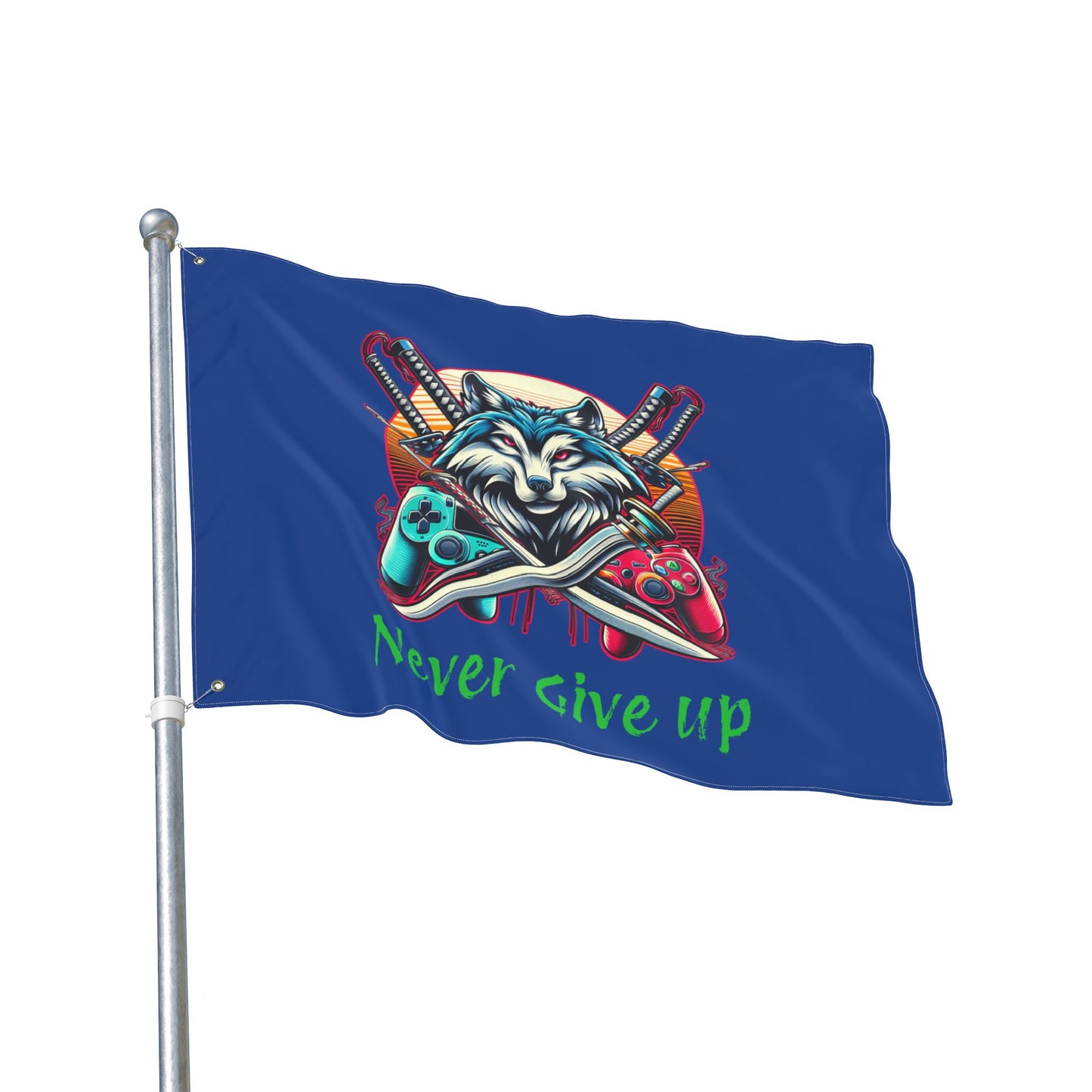 Flag - Xp Wolf Gamer Flag Double Sided Design