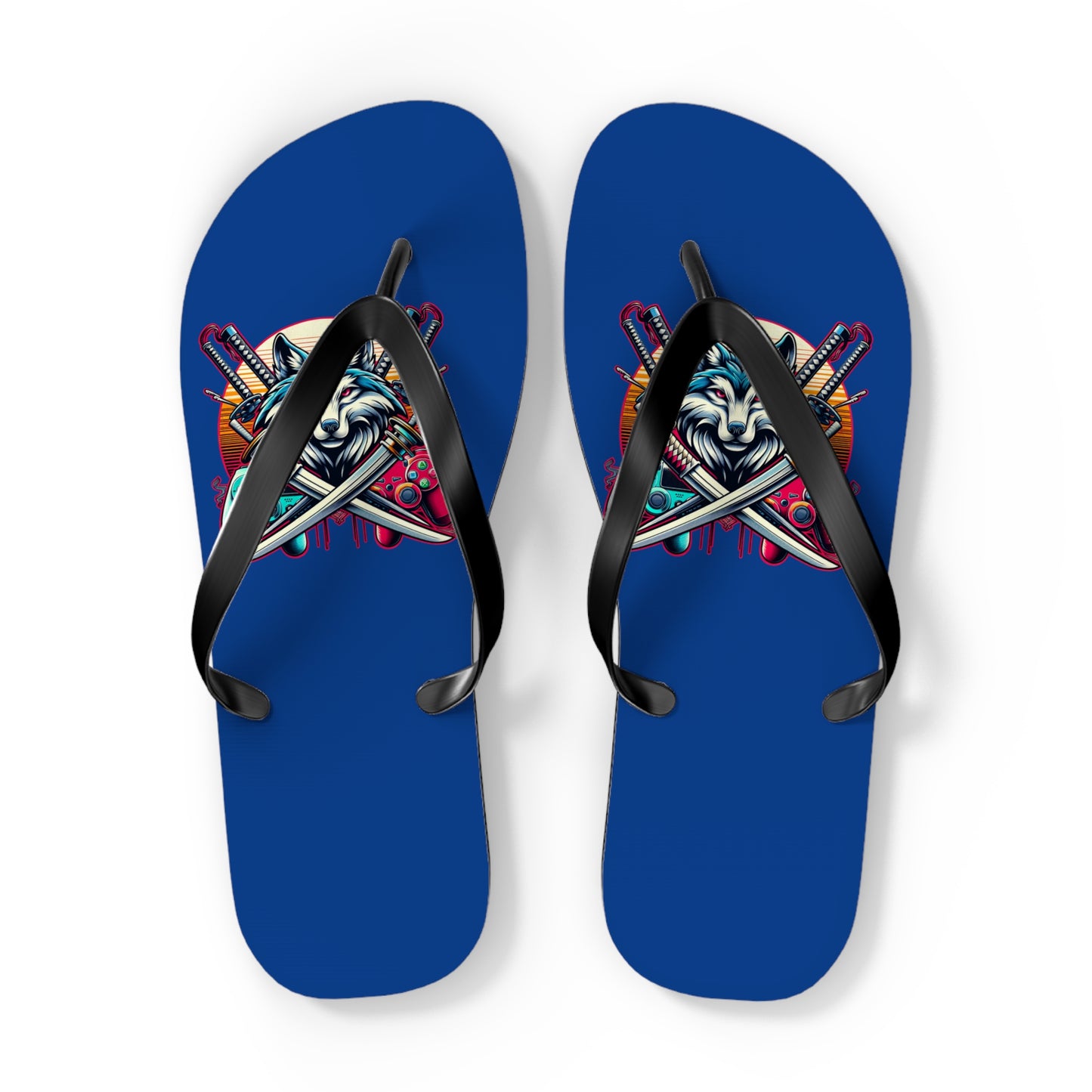 XP Wolf Gamer Flip Flops