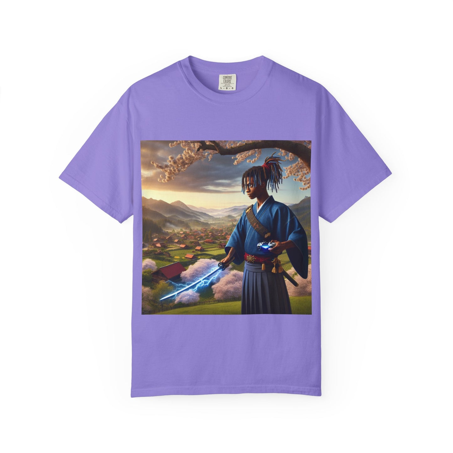 Gamer Graphic T-shirt - Warrior of Video Games and Lighting  Design