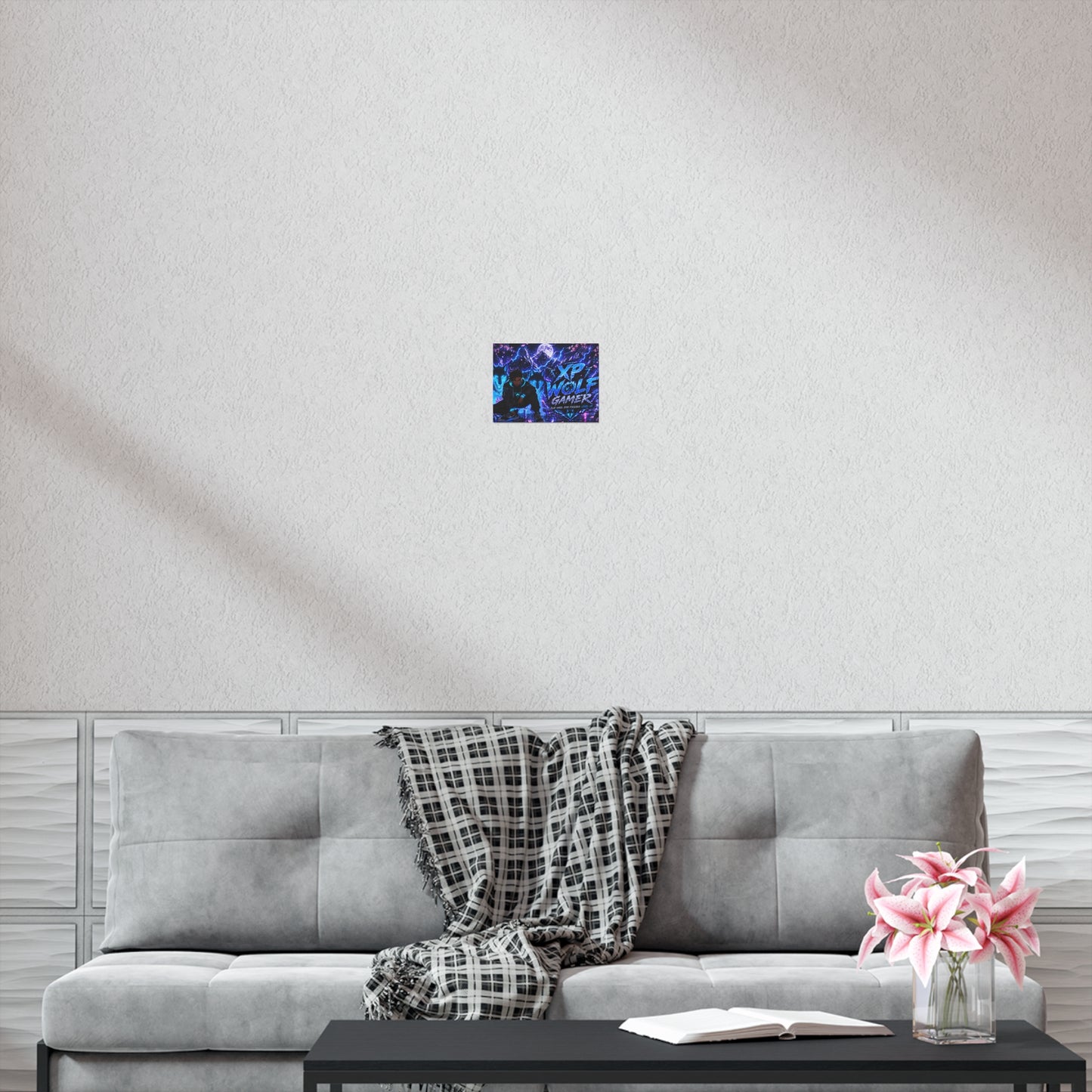Xp Wolf Gamer Poster – Retro Gaming Wall Art for Gamers