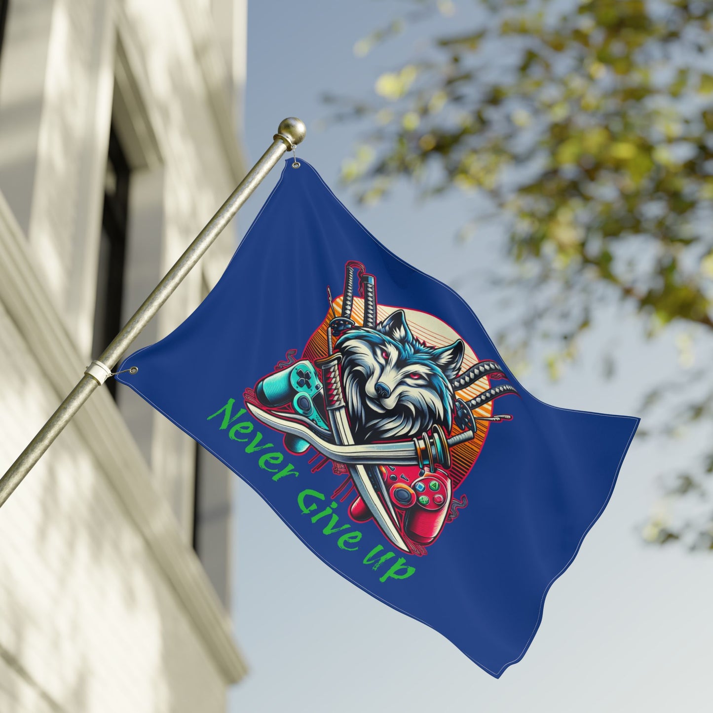 Flag - Xp Wolf Gamer Flag Double Sided Design