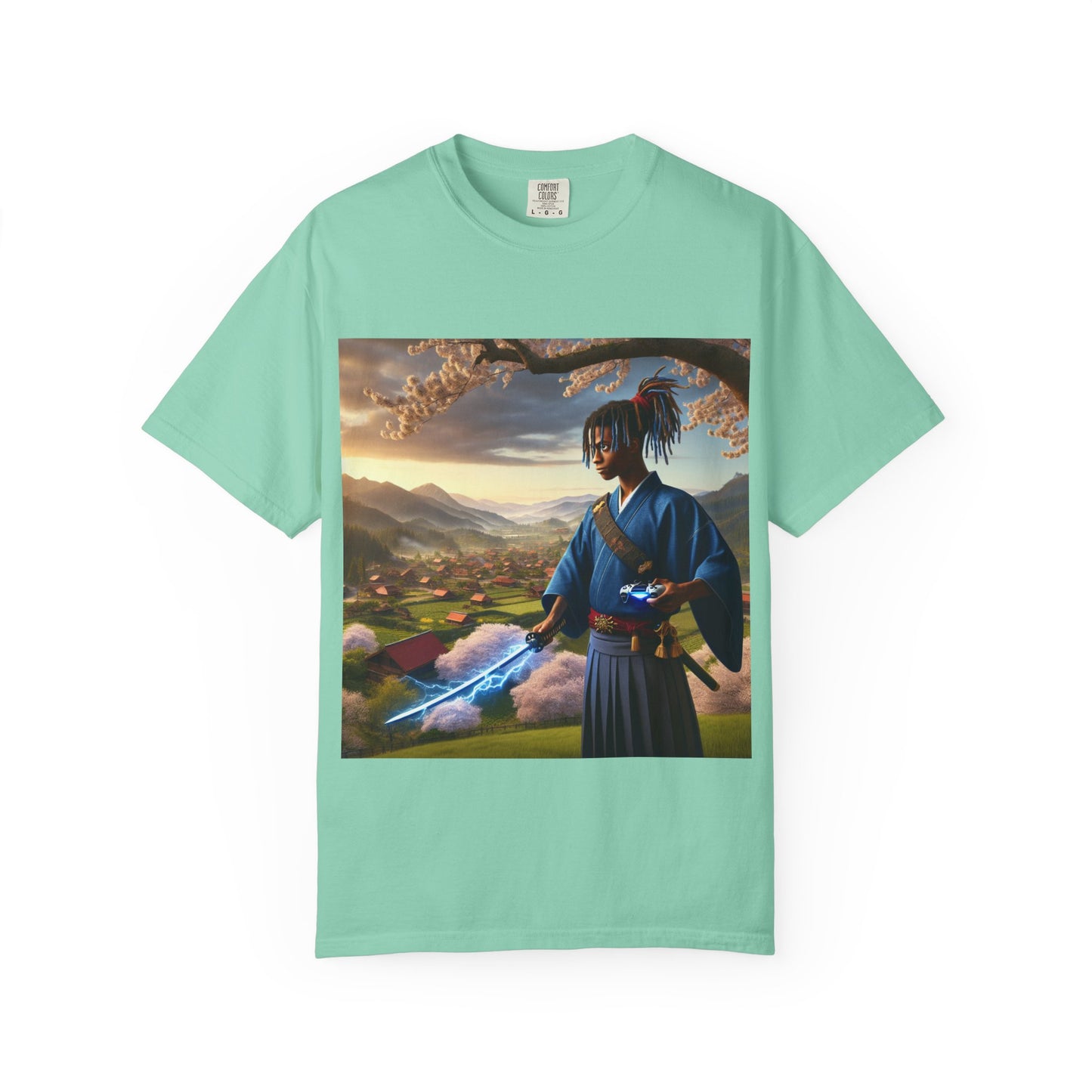 Gamer Graphic T-shirt - Warrior of Video Games and Lighting  Design