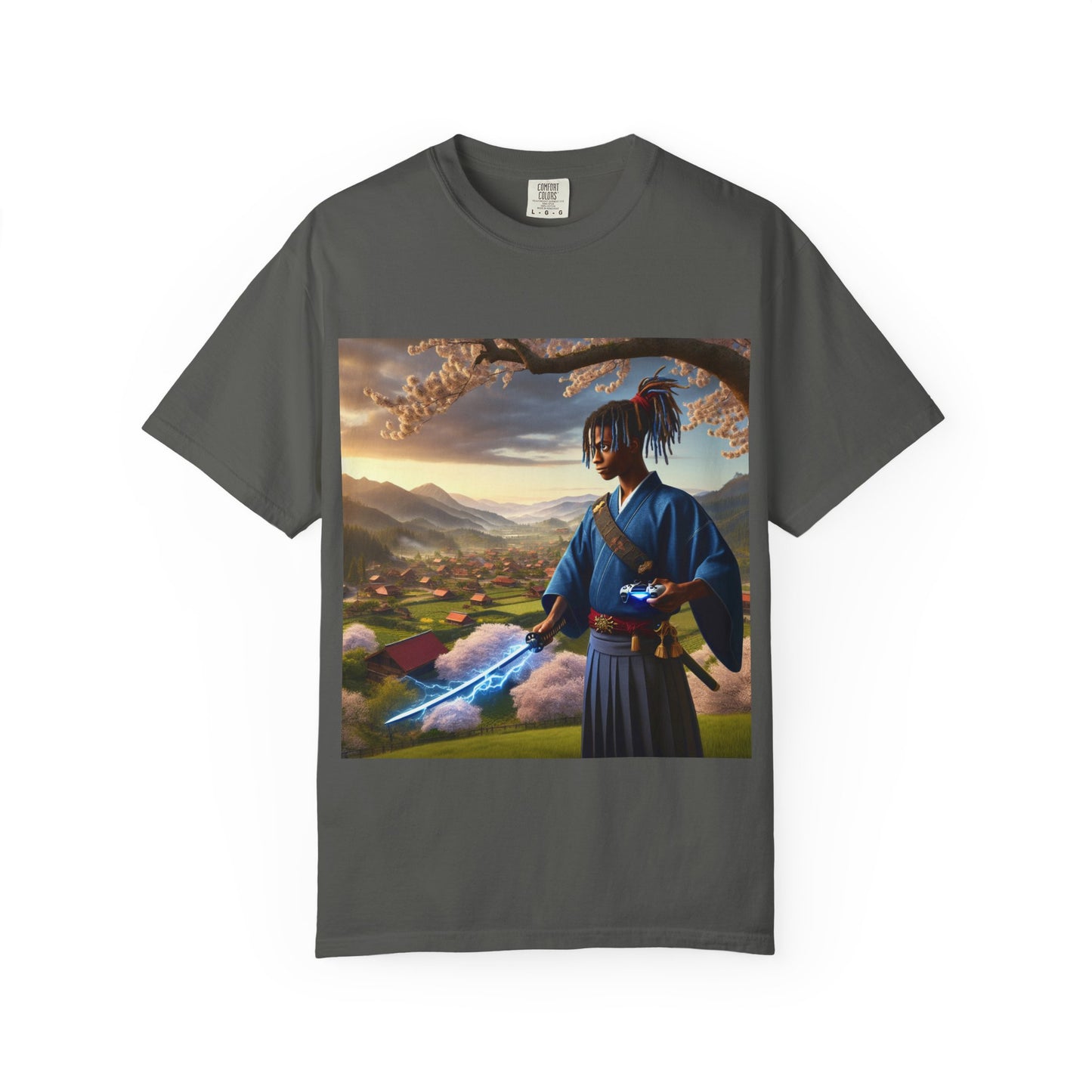 Gamer Graphic T-shirt - Warrior of Video Games and Lighting  Design