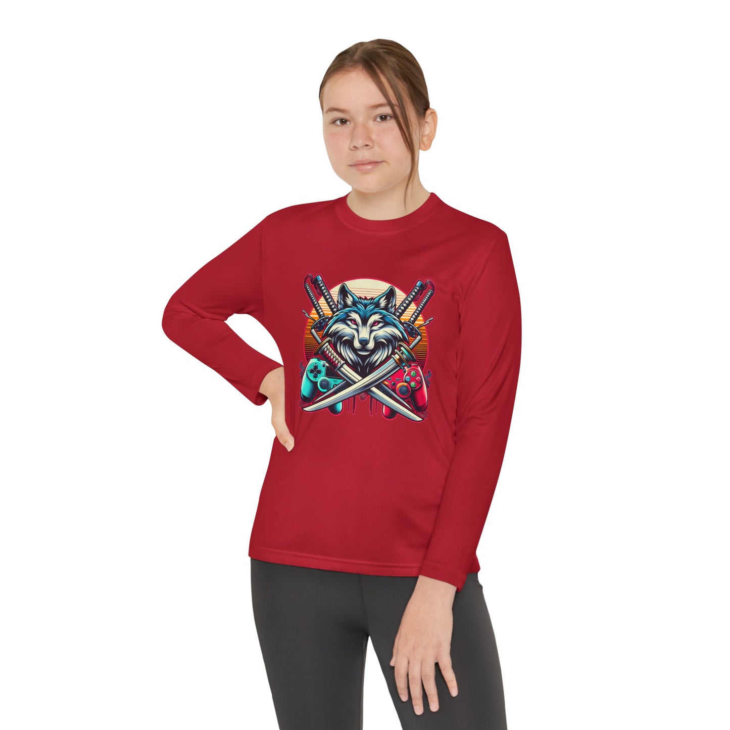 Xp wolf gamer long sleeve shirt