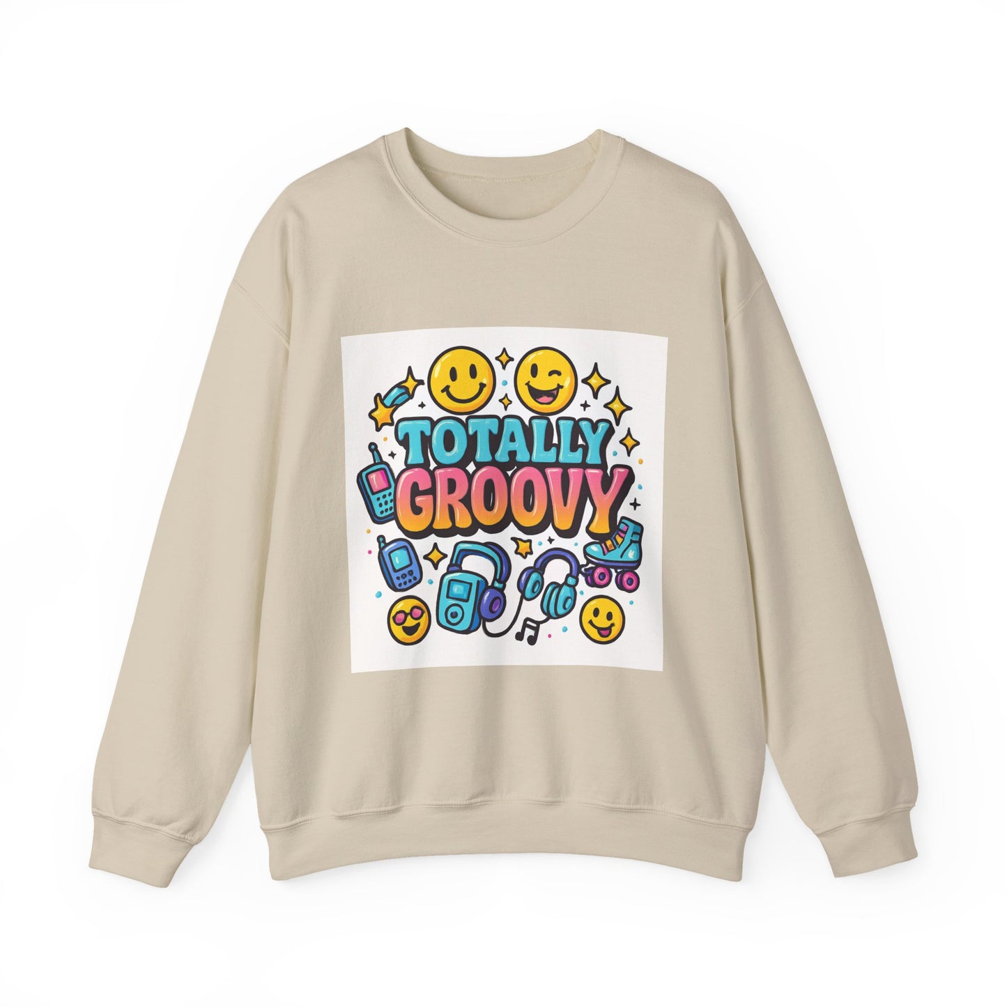 totally Groovy Crewneck Sweatshirt