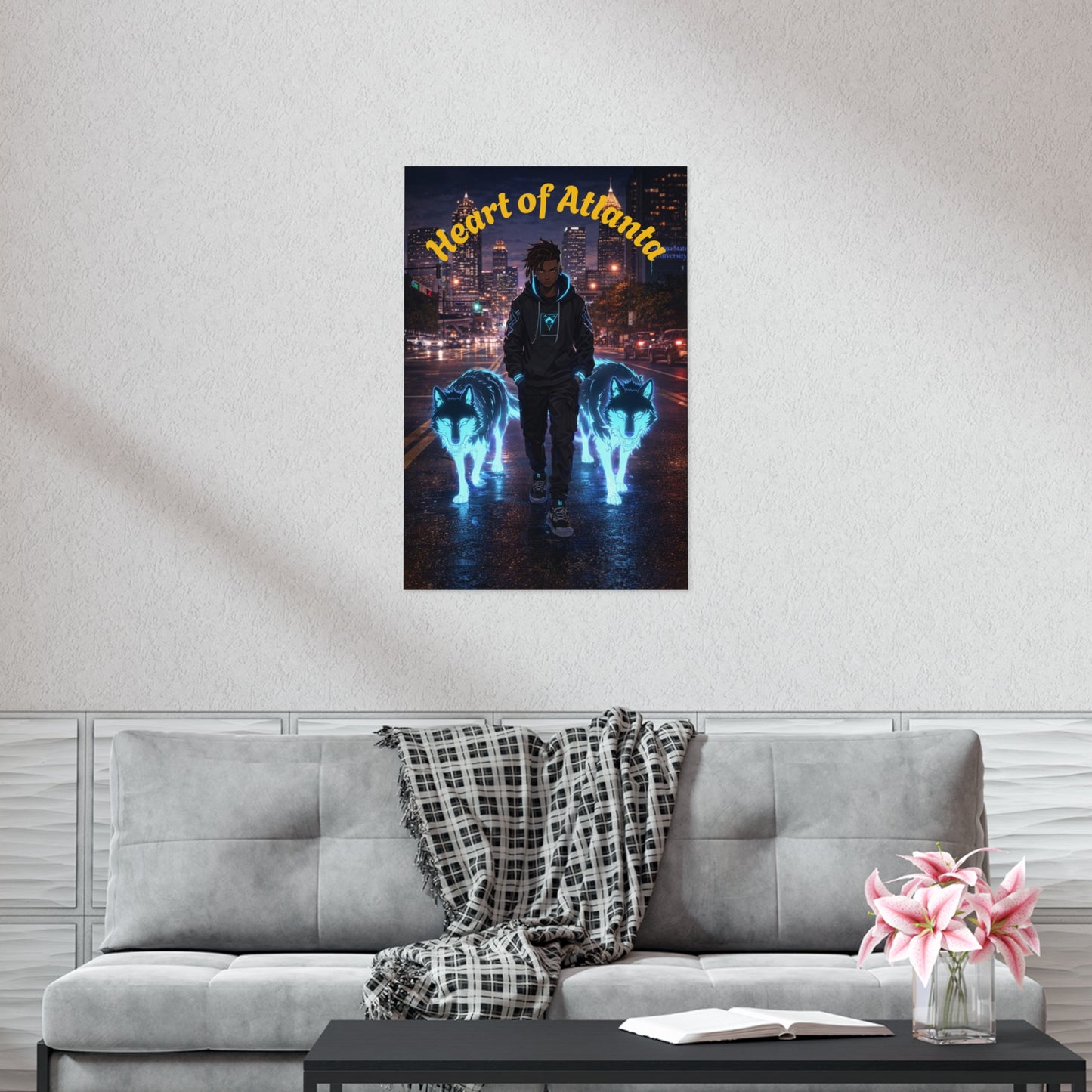 XP Wolf Gamer Poster — "Walking in the Heart of Atlanta"