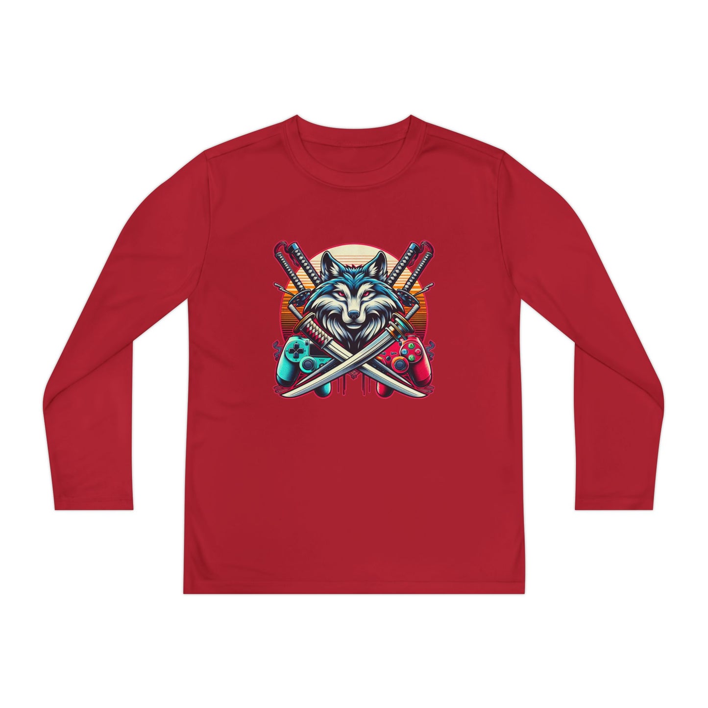 Xp wolf gamer long sleeve shirt