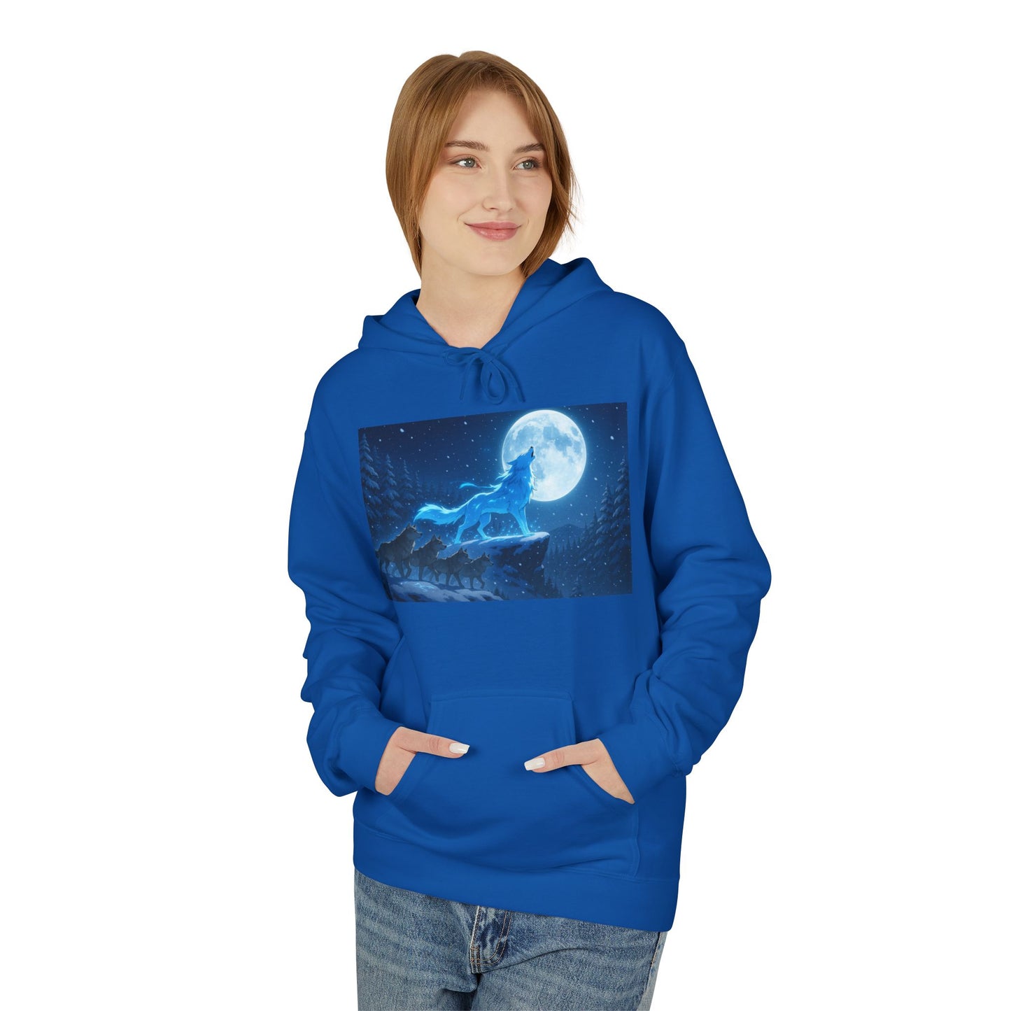 the Blue wolf Spirit hoodie