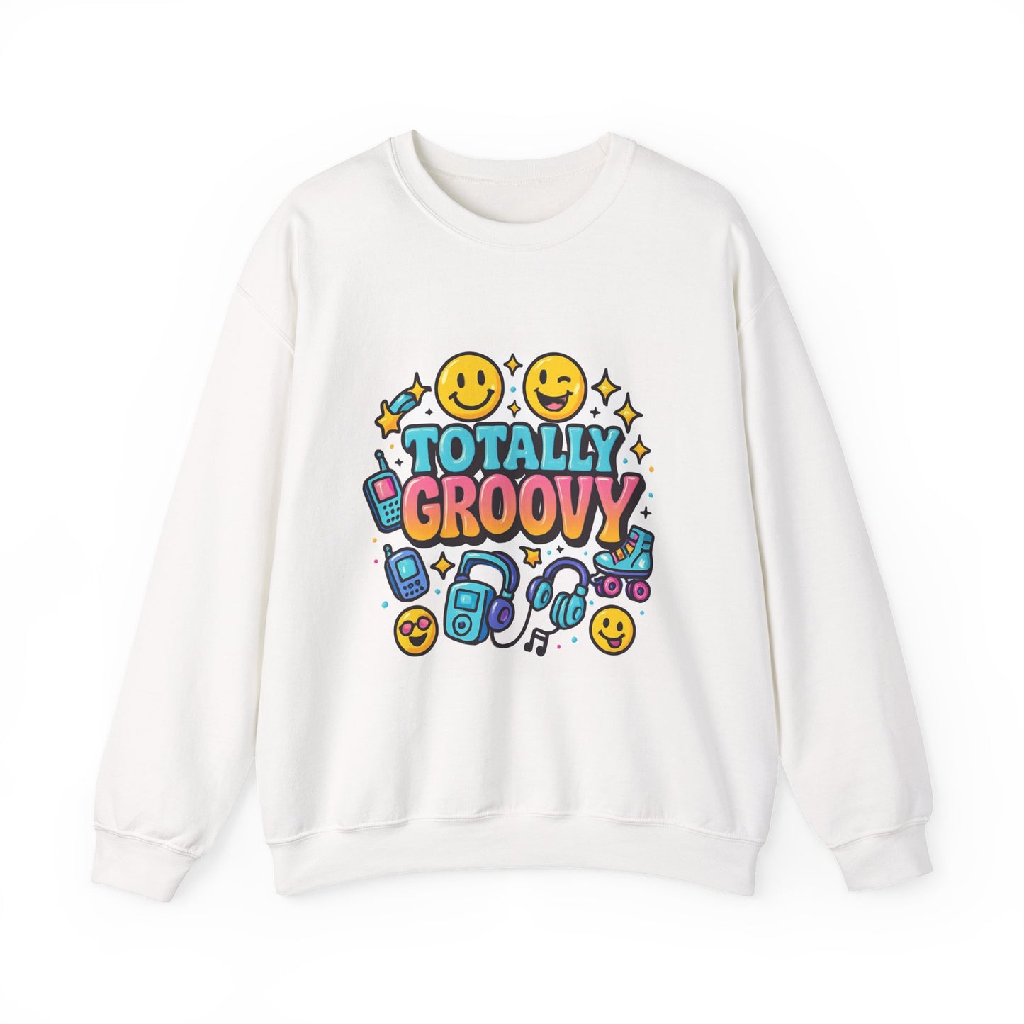 totally Groovy Crewneck Sweatshirt
