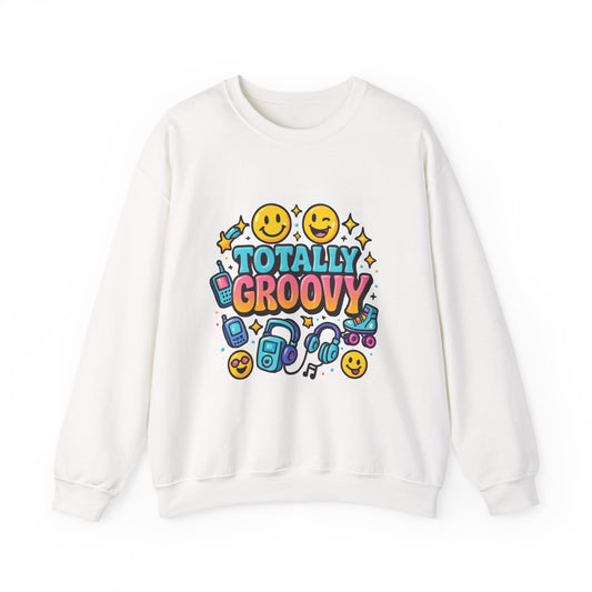 totally Groovy Crewneck Sweatshirt