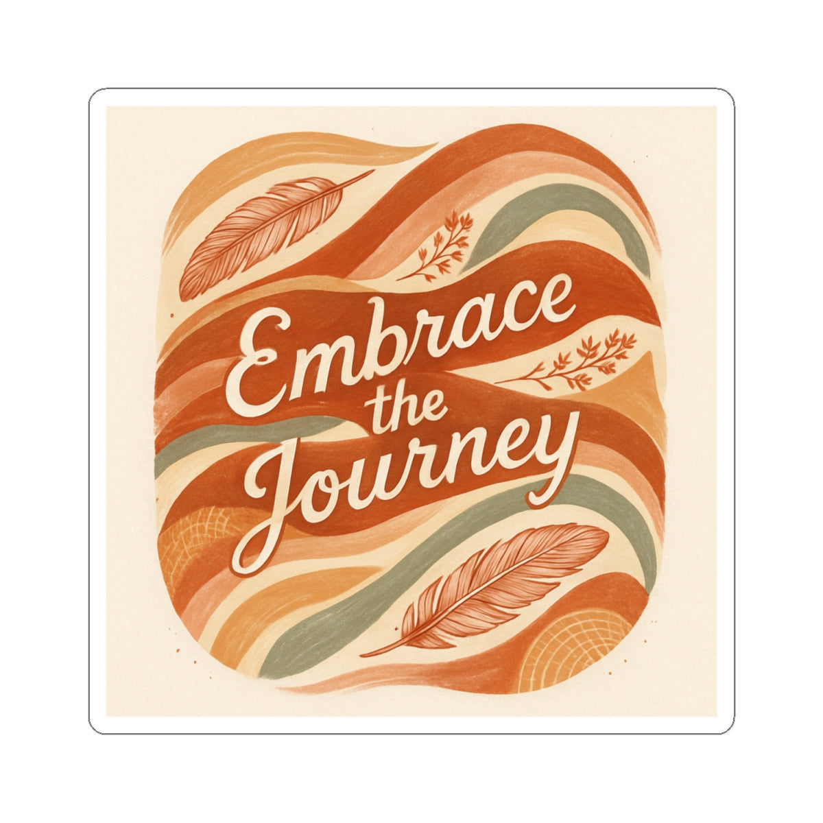 embrace the journey  Stickers