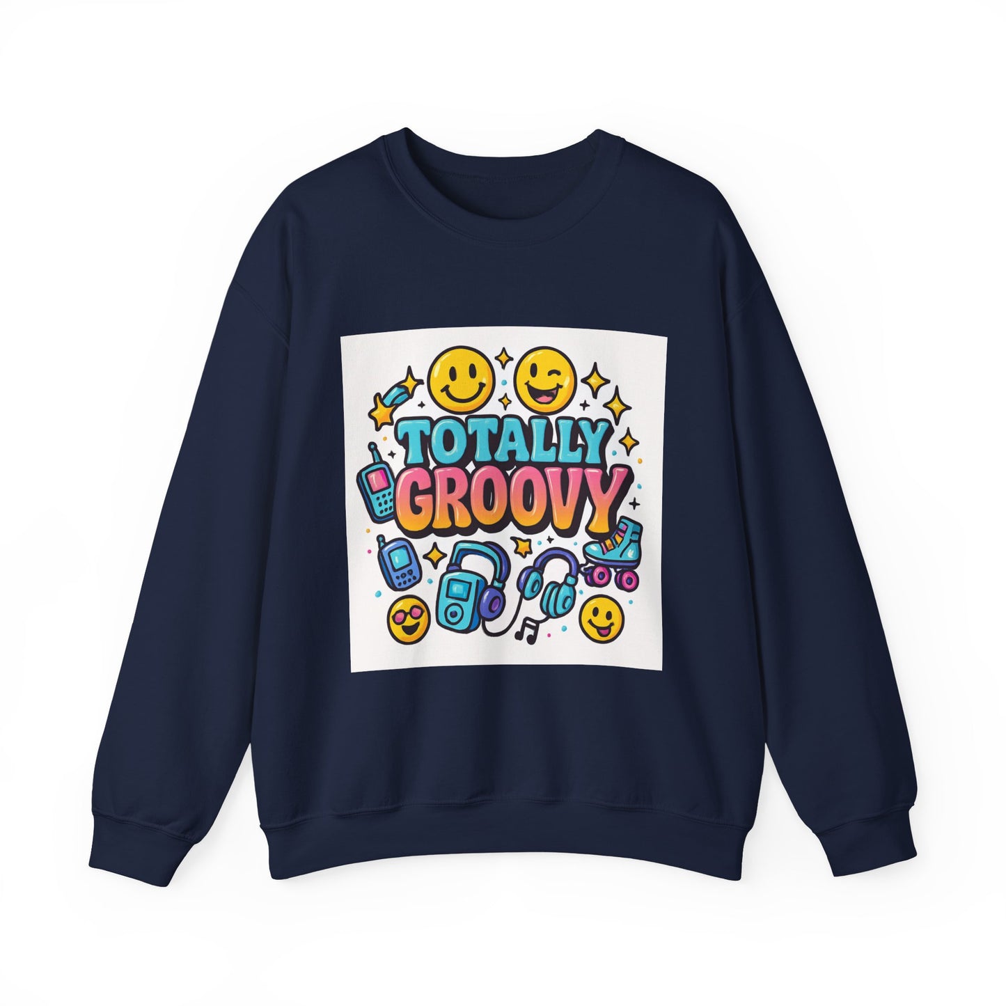 totally Groovy Crewneck Sweatshirt