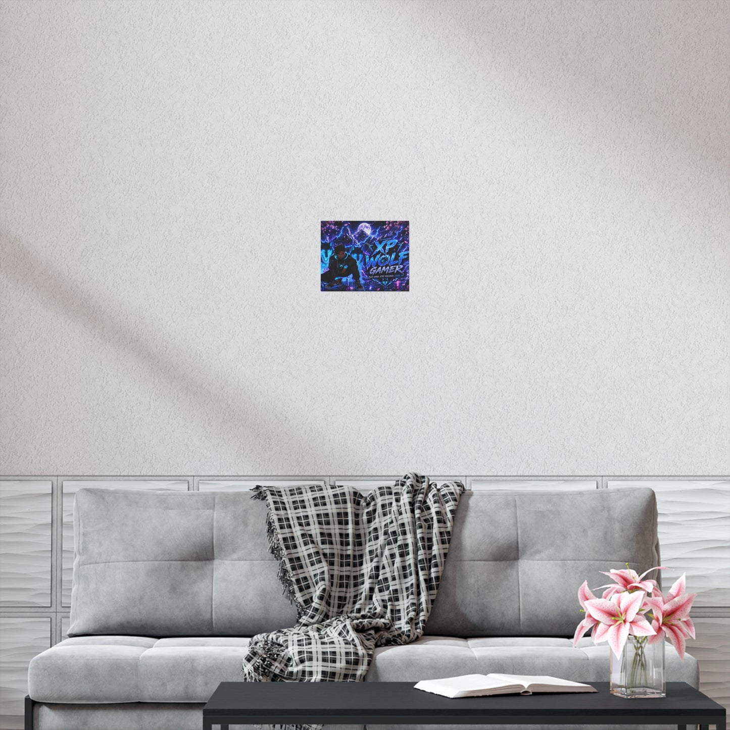 Xp Wolf Gamer Poster – Retro Gaming Wall Art for Gamers