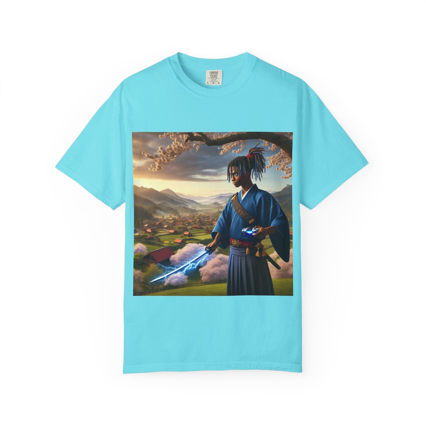 Gamer Graphic T-shirt - Warrior of Video Games and Lighting  Design
