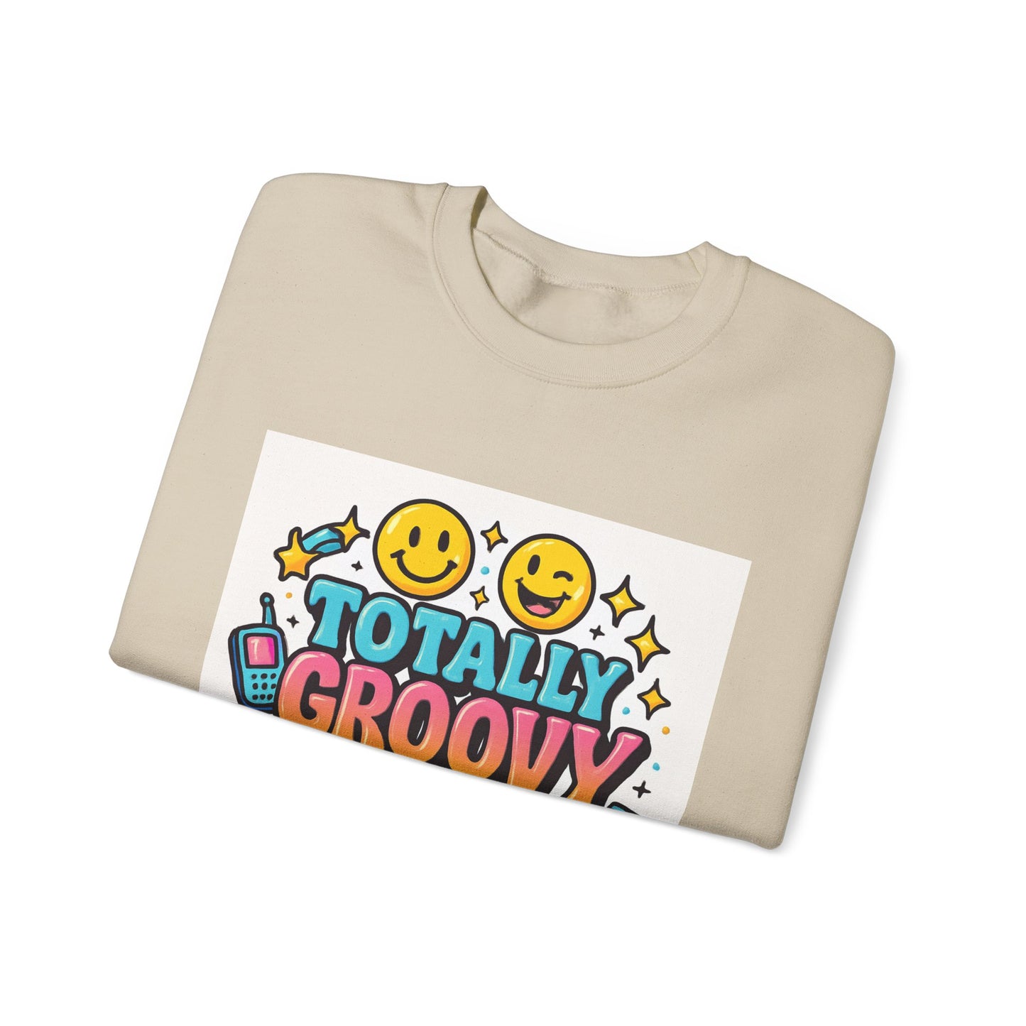 totally Groovy Crewneck Sweatshirt
