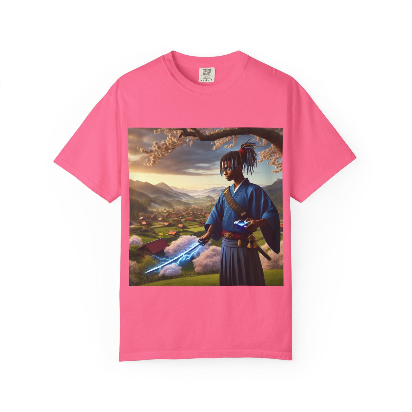 Gamer Graphic T-shirt - Warrior of Video Games and Lighting  Design