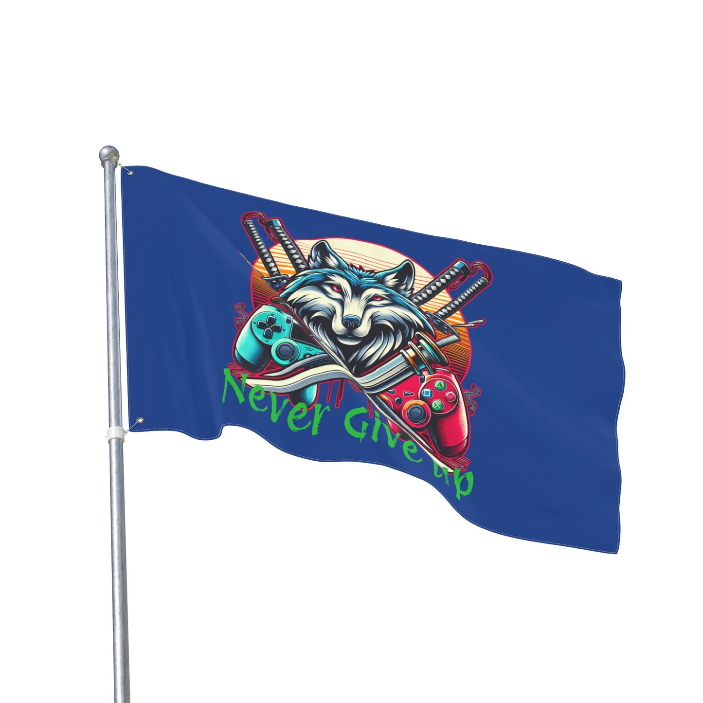 Flag - Xp Wolf Gamer Flag Double Sided Design