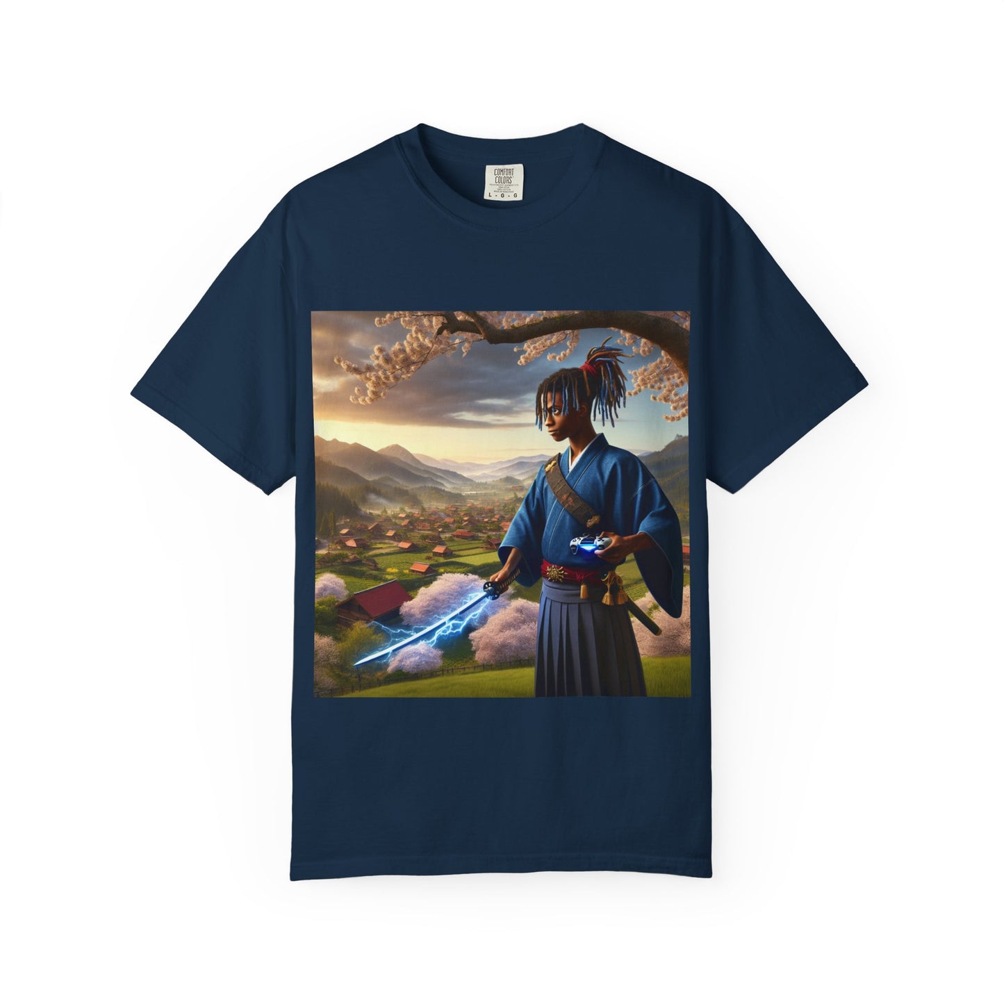 Gamer Graphic T-shirt - Warrior of Video Games and Lighting  Design