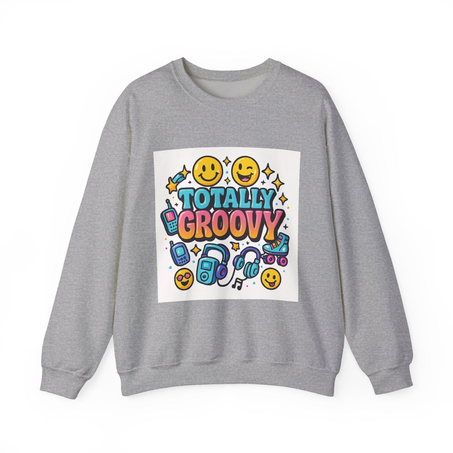 totally Groovy Crewneck Sweatshirt