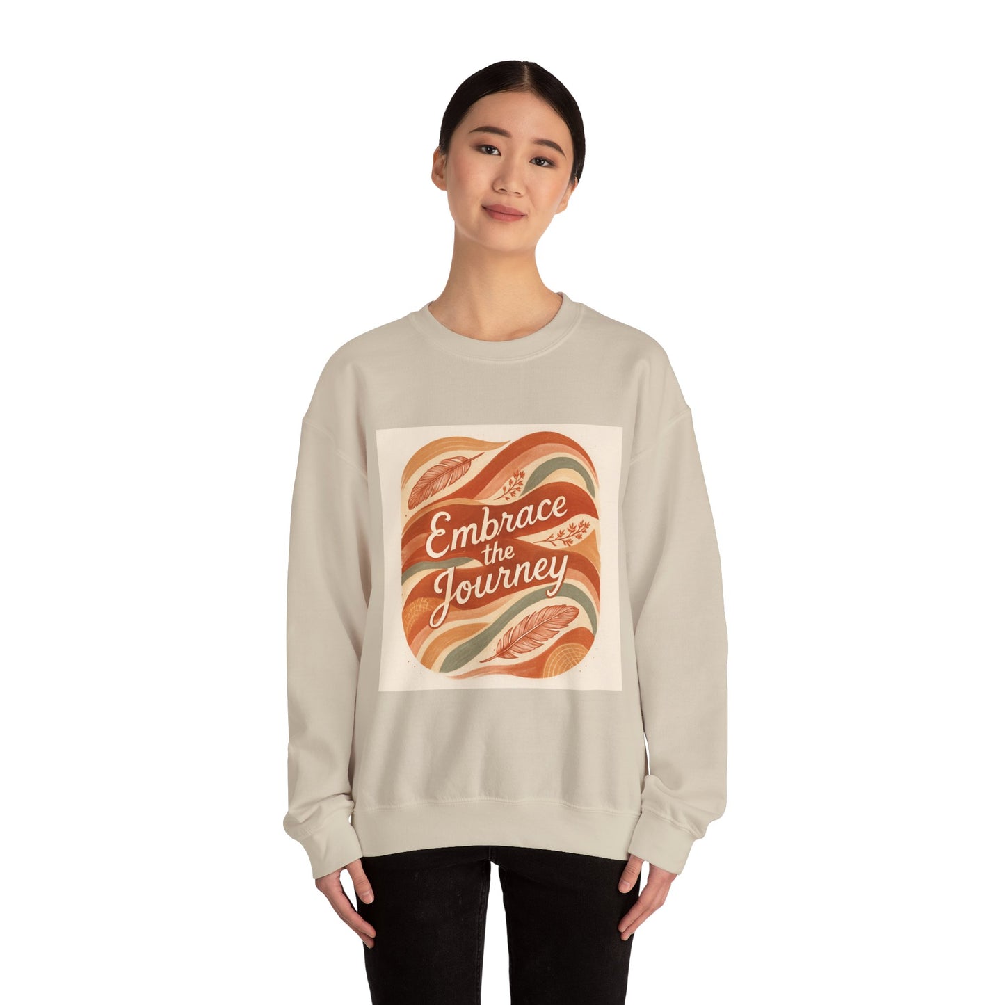 Crewneck Sweatshirt To Embrace The Journey