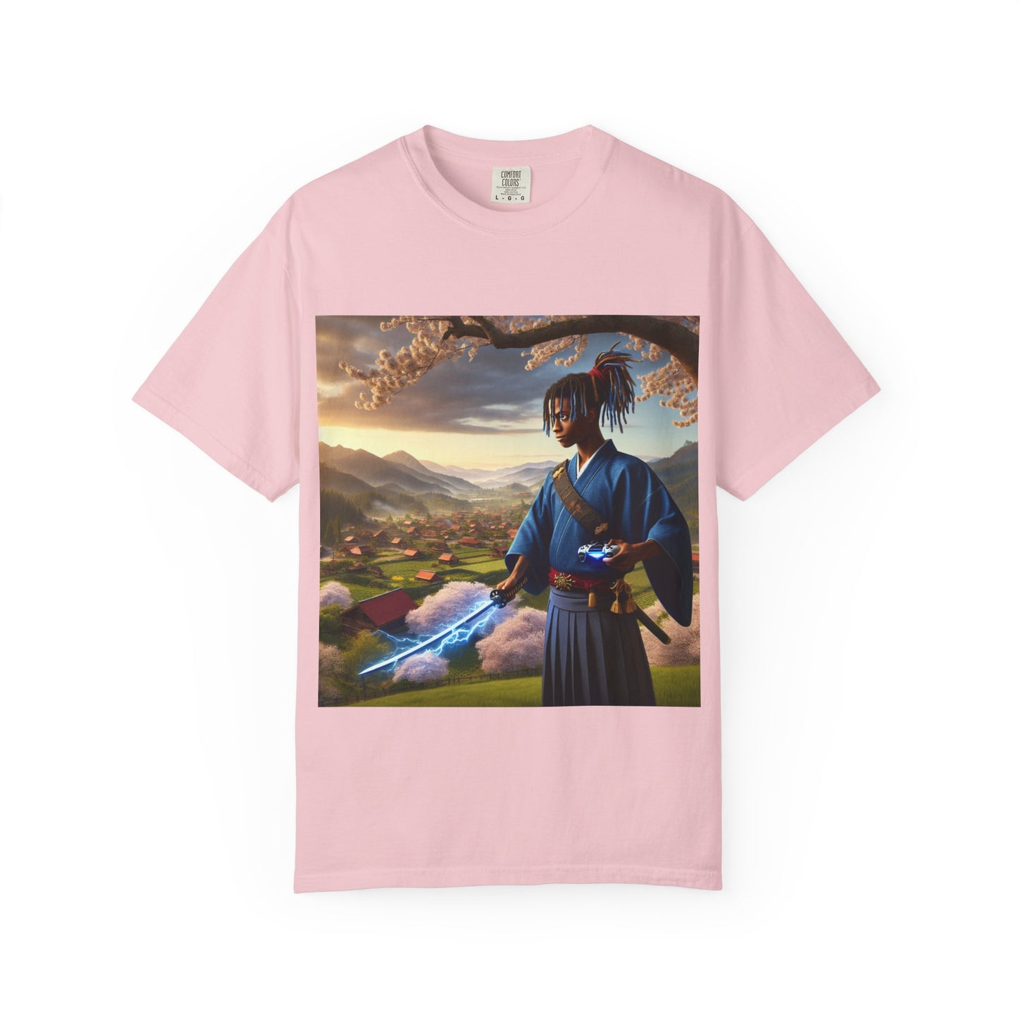 Gamer Graphic T-shirt - Warrior of Video Games and Lighting  Design